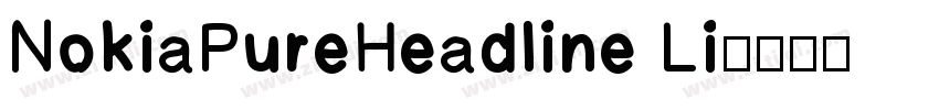 NokiaPureHeadline Li字体转换